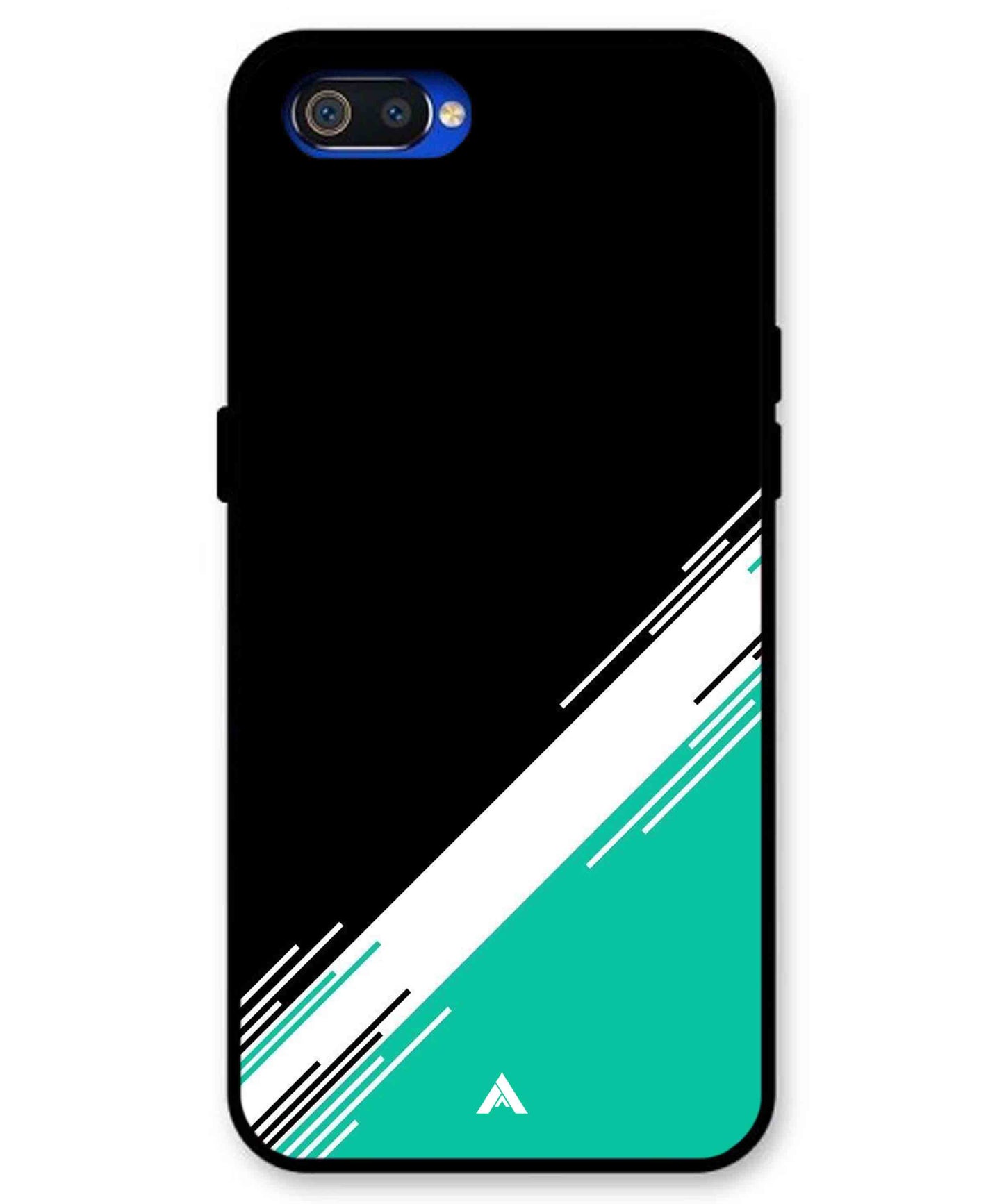 Stripe Pattern 5 Metal Back Cover Phone Case for Realme C2