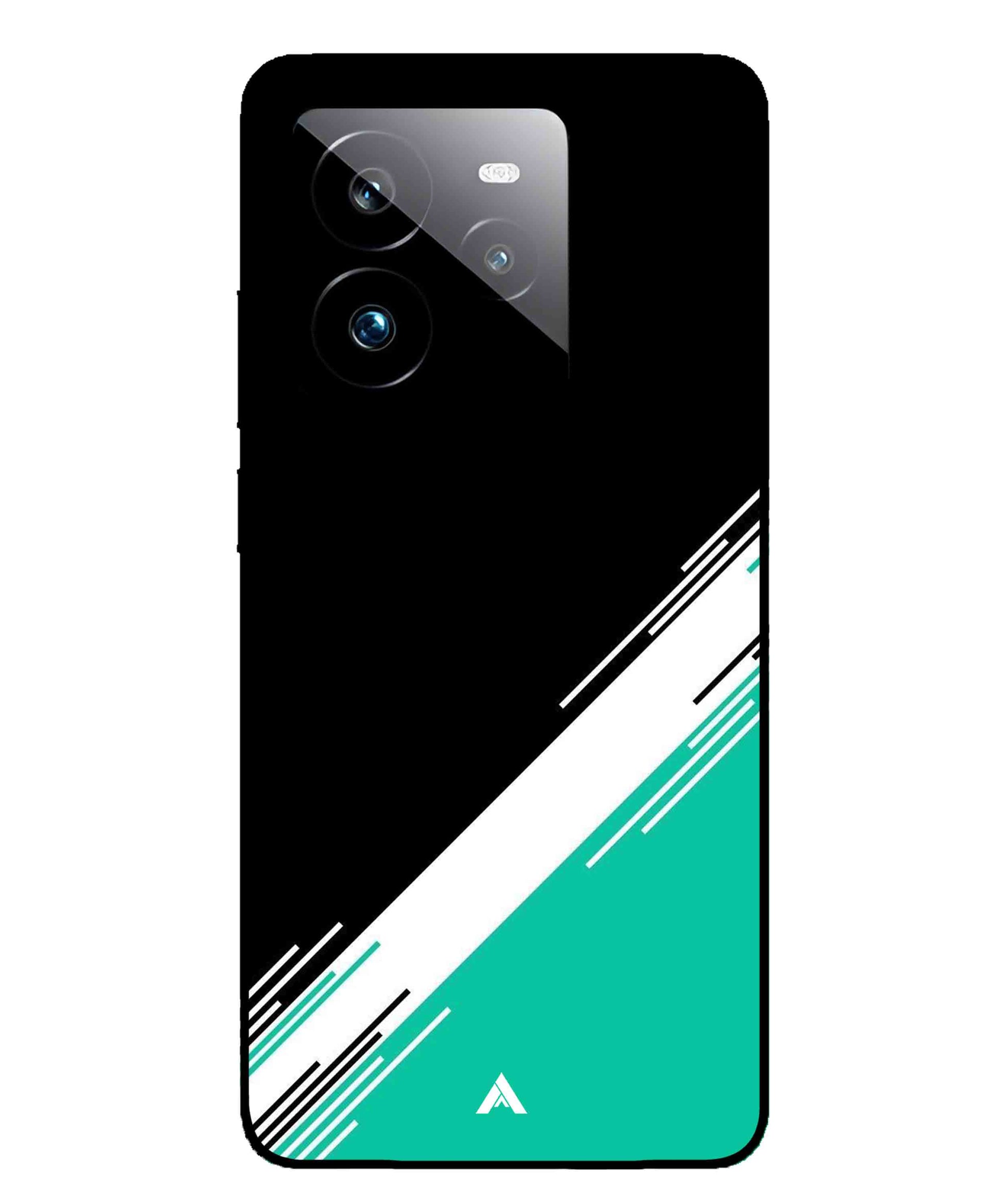 Stripe Pattern 5 Metal Back Cover Phone Case for Realme GT 7 Pro