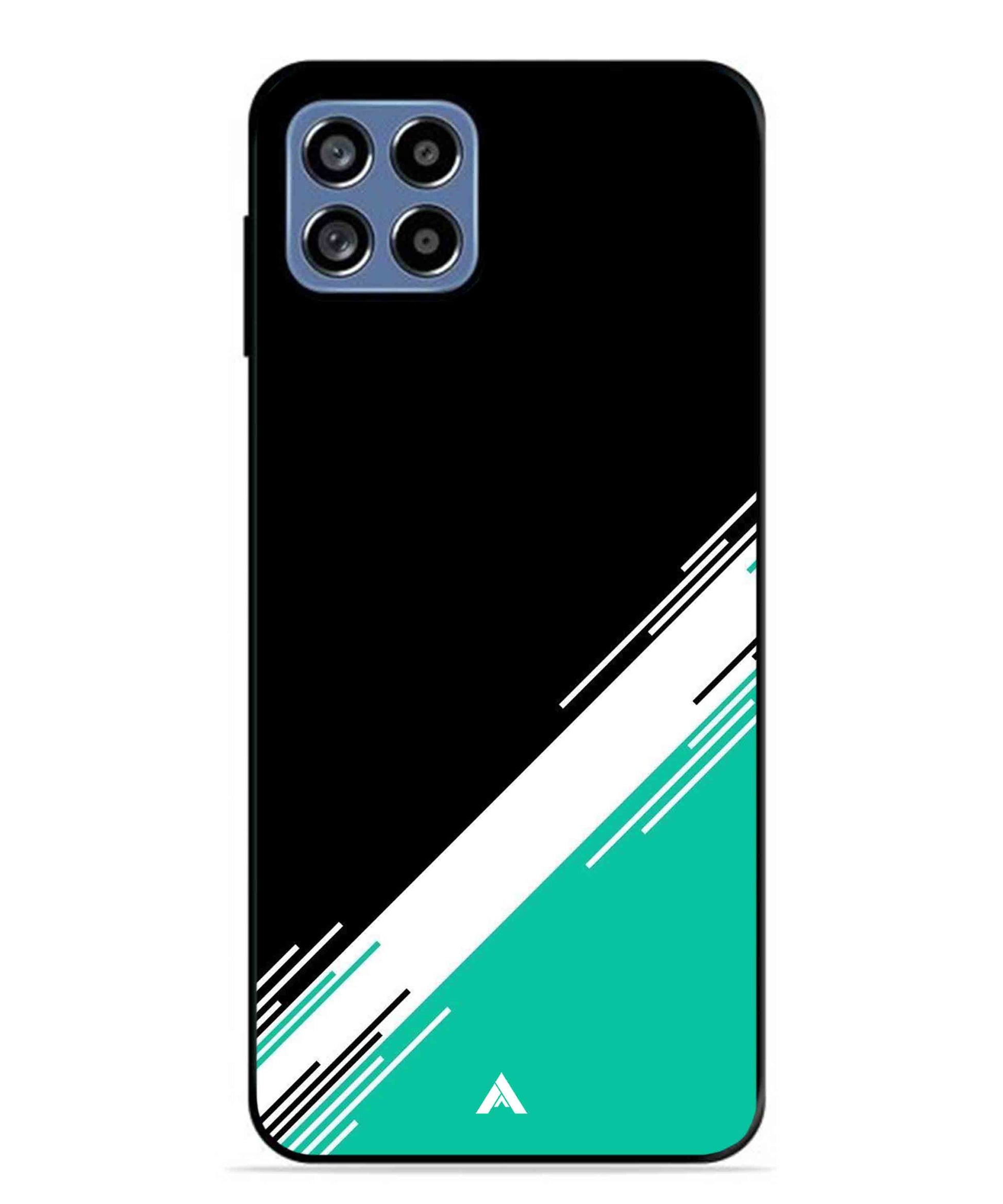 Stripe Pattern 5 Metal Back Cover Phone Case for Samsung Galaxy F42