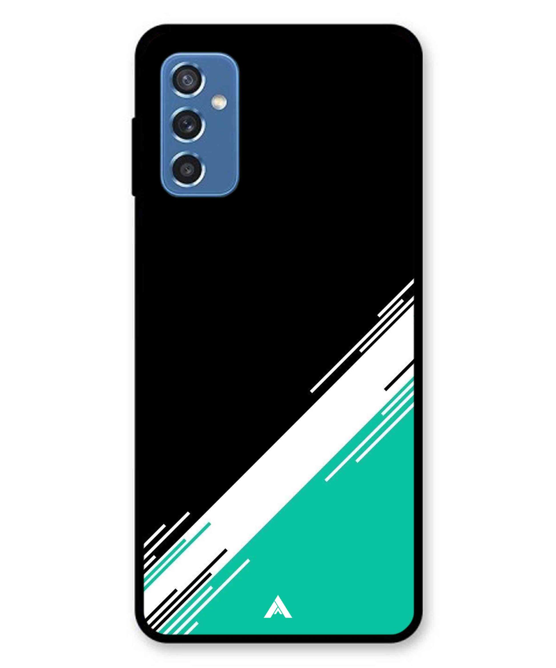 Stripe Pattern 5 Metal Back Cover Phone Case for Samsung Galaxy M52