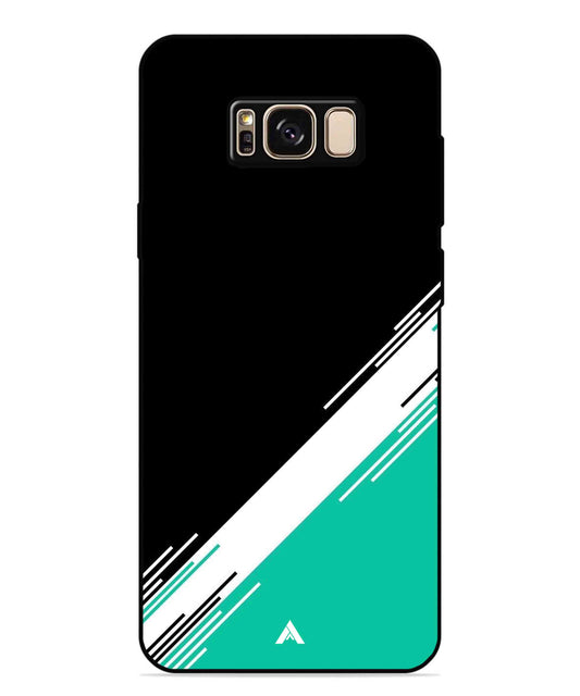 Stripe Pattern 5 Metal Back Cover Phone Case for Samsung Galaxy S8 Plus