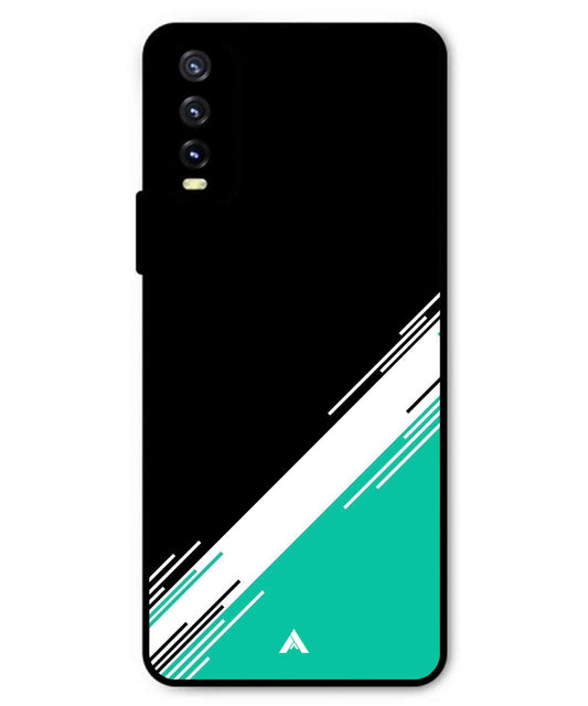 Stripe Pattern 5 Metal Back Cover Phone Case for Vivo Y20
