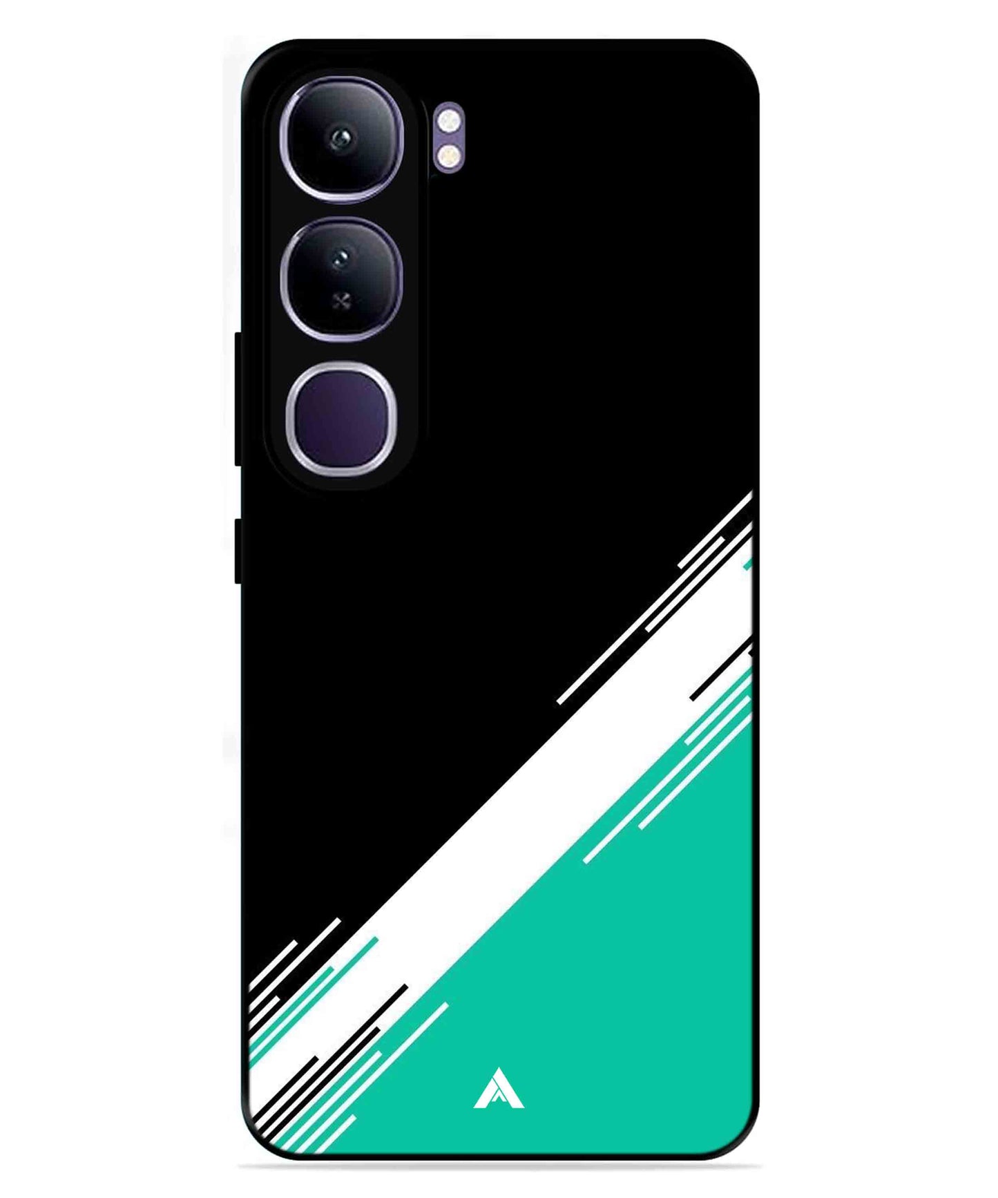 Stripe Pattern 5 Metal Back Cover Phone Case for Vivo Y300