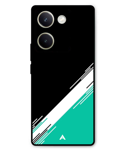 Stripe Pattern 5 Metal Back Cover Phone Case for Vivo Y300 Plus