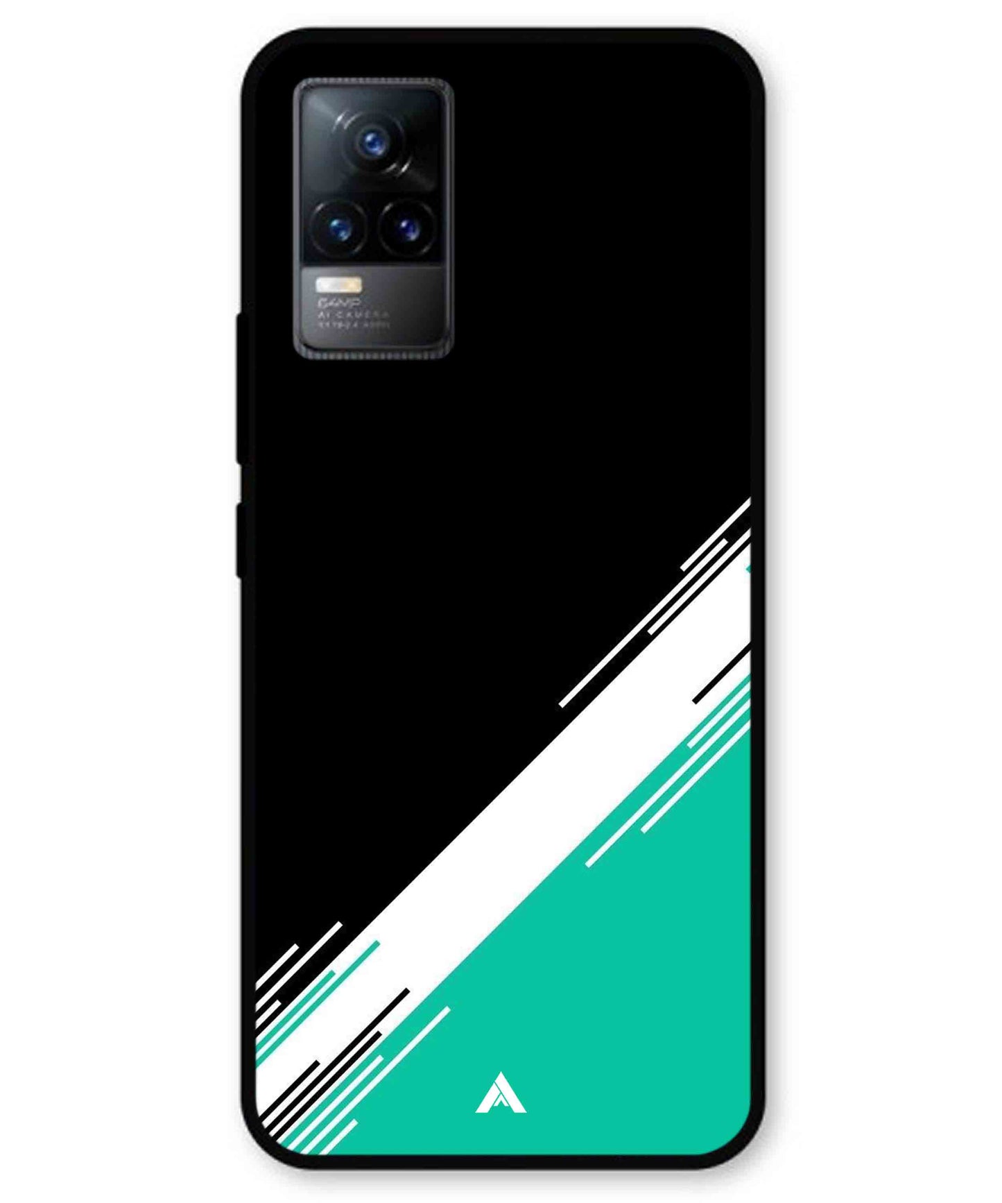 Stripe Pattern 5 Metal Back Cover Phone Case for Vivo Y73