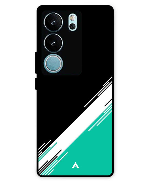 Stripe Pattern 5 Metal Back Cover Phone Case for Vivo v29
