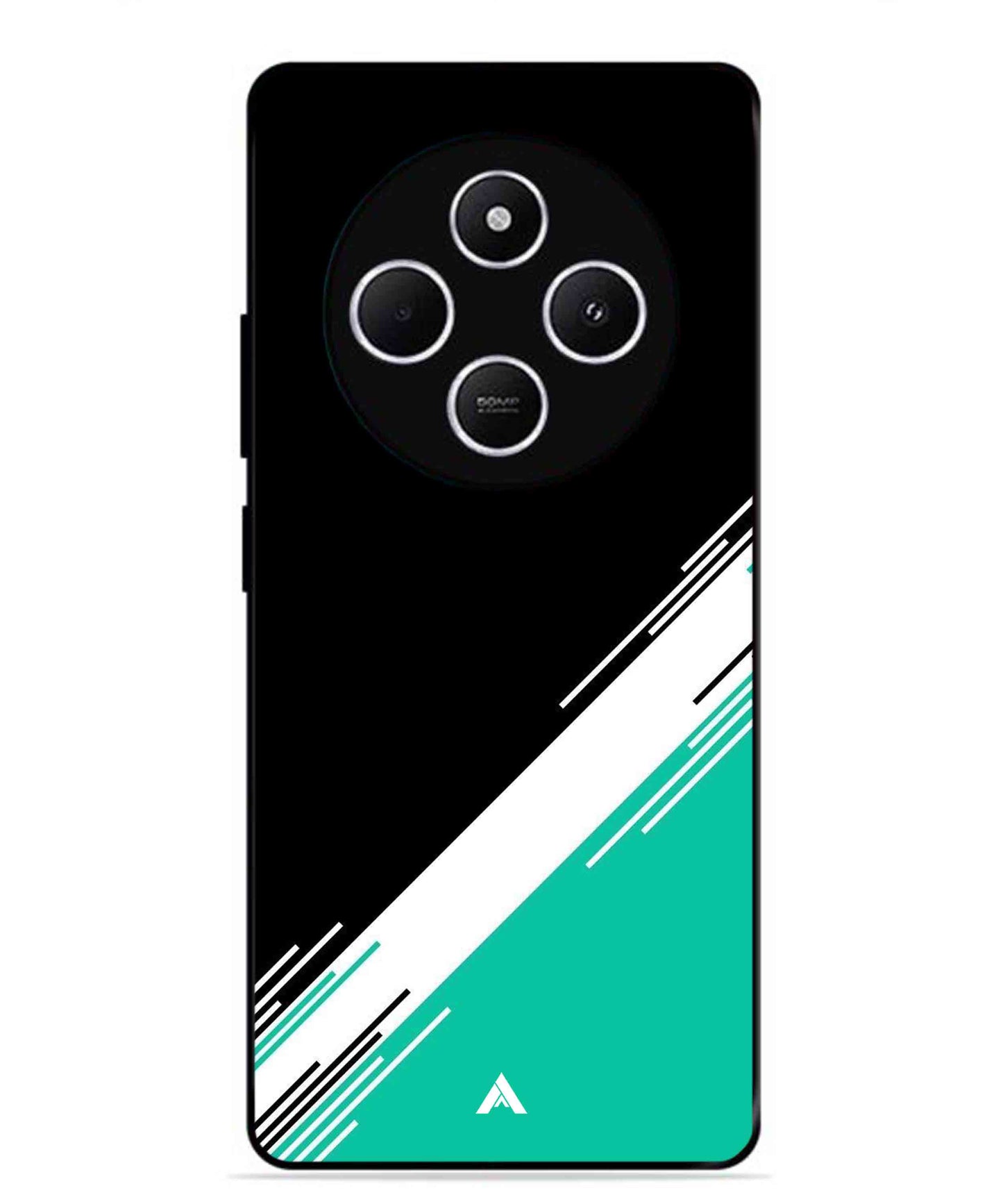 Stripe Pattern 5 Metal Back Cover Phone Case for Xiaomi Redmi A4