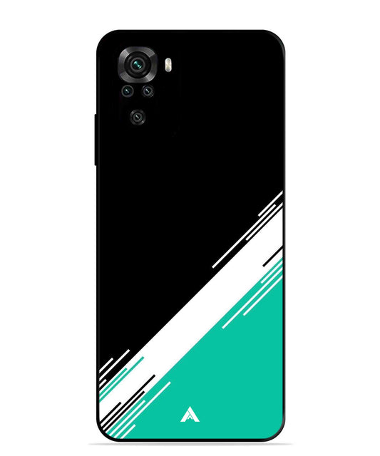 Stripe Pattern 5 Metal Back Cover Phone Case for Xiaomi Redmi Note 11SE