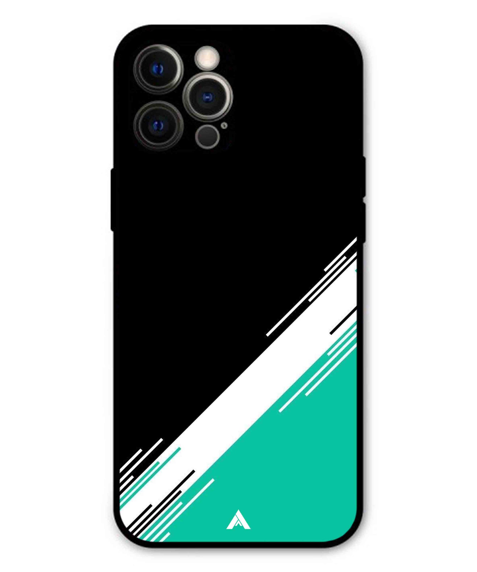 Stripe Pattern 5 Metal Back Cover Phone Case for iPhone 12 Pro Max