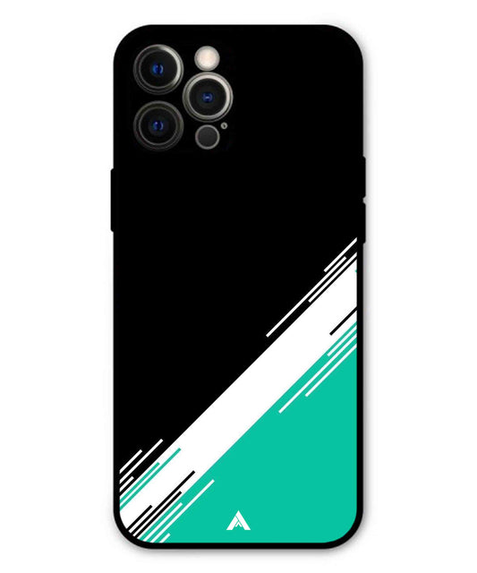 Stripe Pattern 5 Metal Back Cover Phone Case for iPhone 12 Pro Max