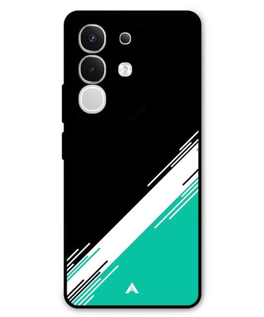 Stripe Pattern 5 Metal Back Cover Phone Case for iQOO Z10x