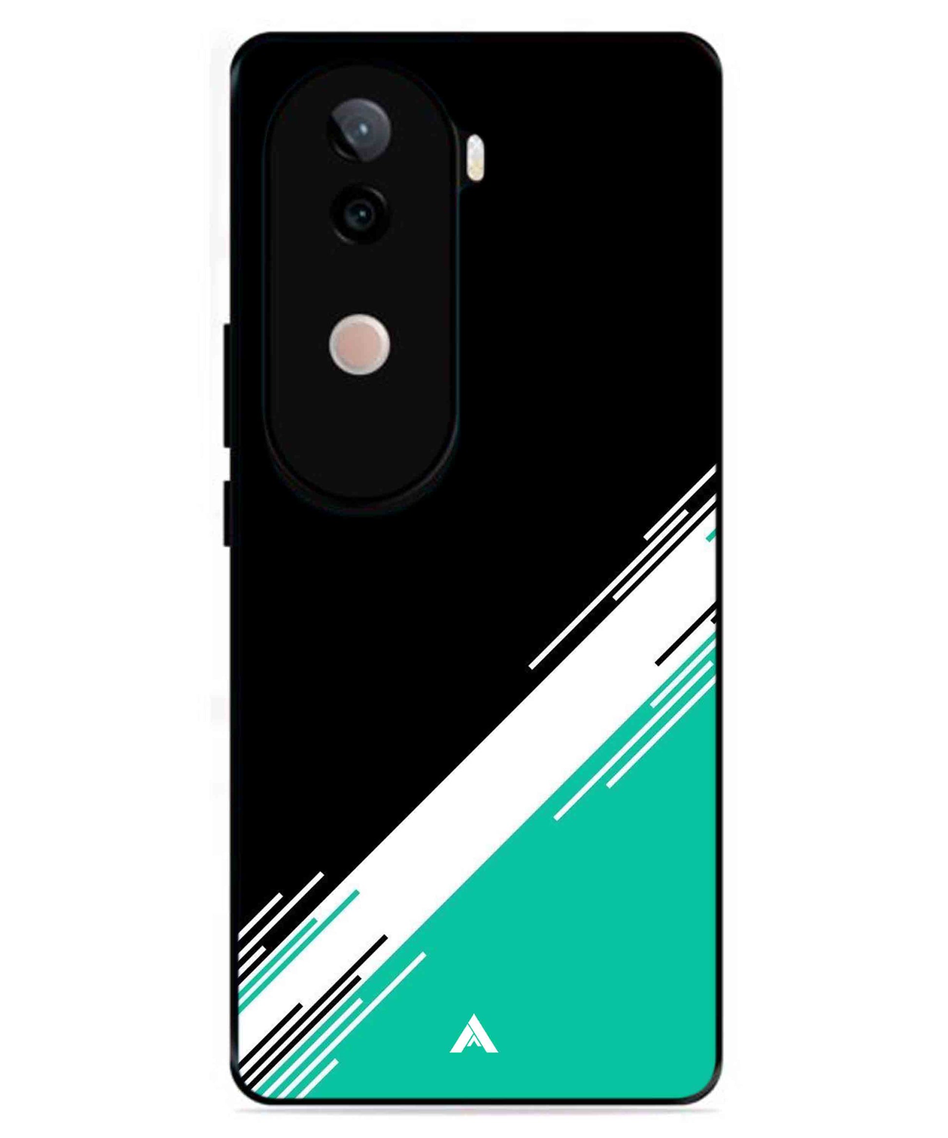 Stripe Pattern 5 Metal Back Cover Phone Case for iQOO Z9s