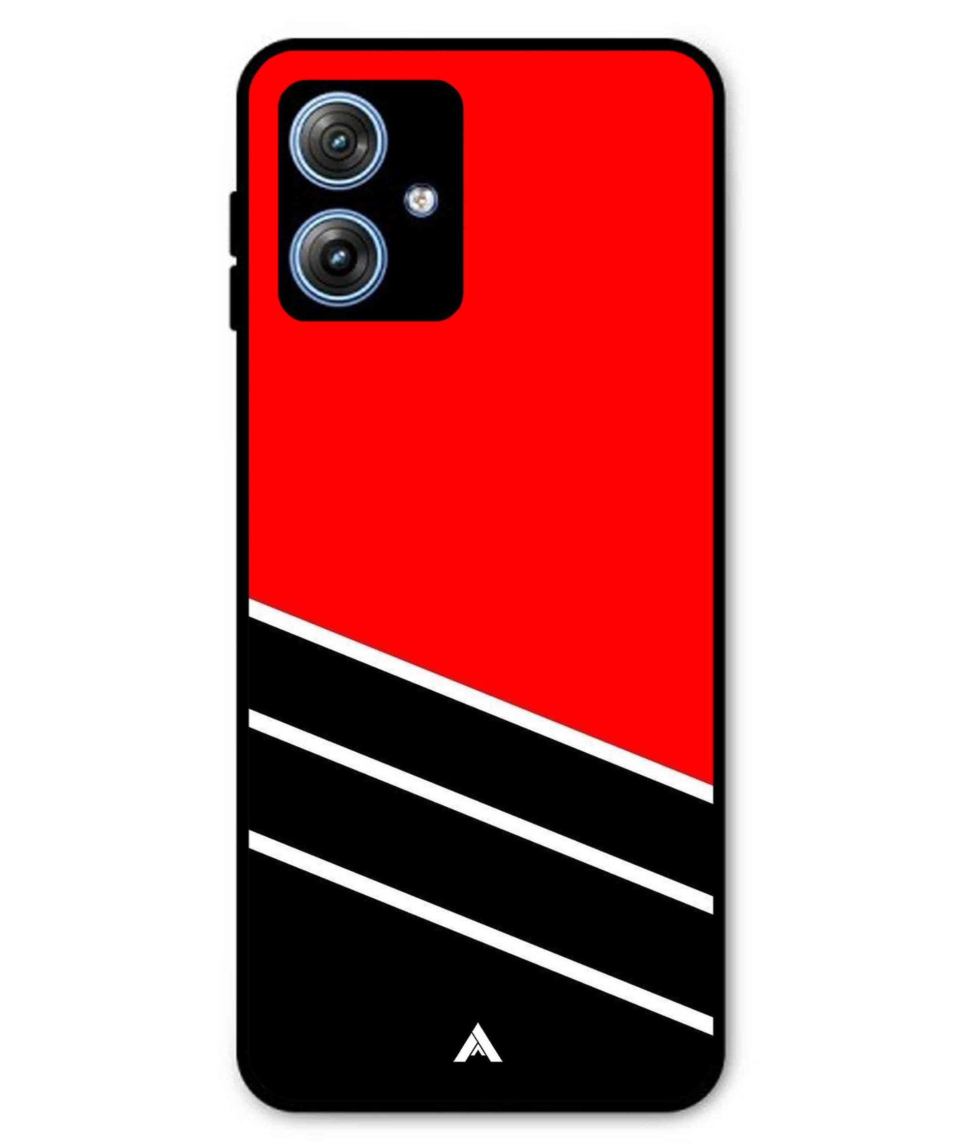 Stripe Pattern 7 Metal Back Cover Phone Case for Moto G64