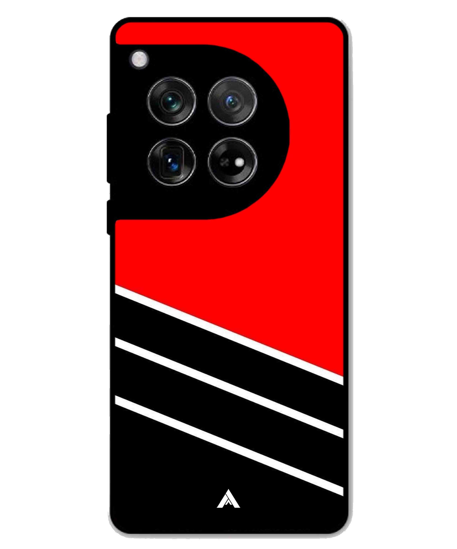 Stripe Pattern 7 Metal Back Cover Phone Case for Oneplus 11R