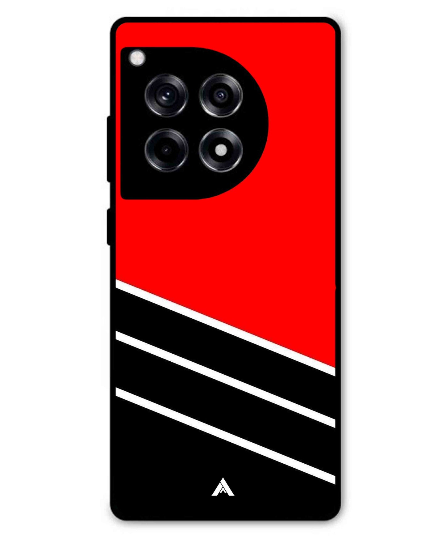 Stripe Pattern 7 Metal Back Cover Phone Case for Oneplus 12R