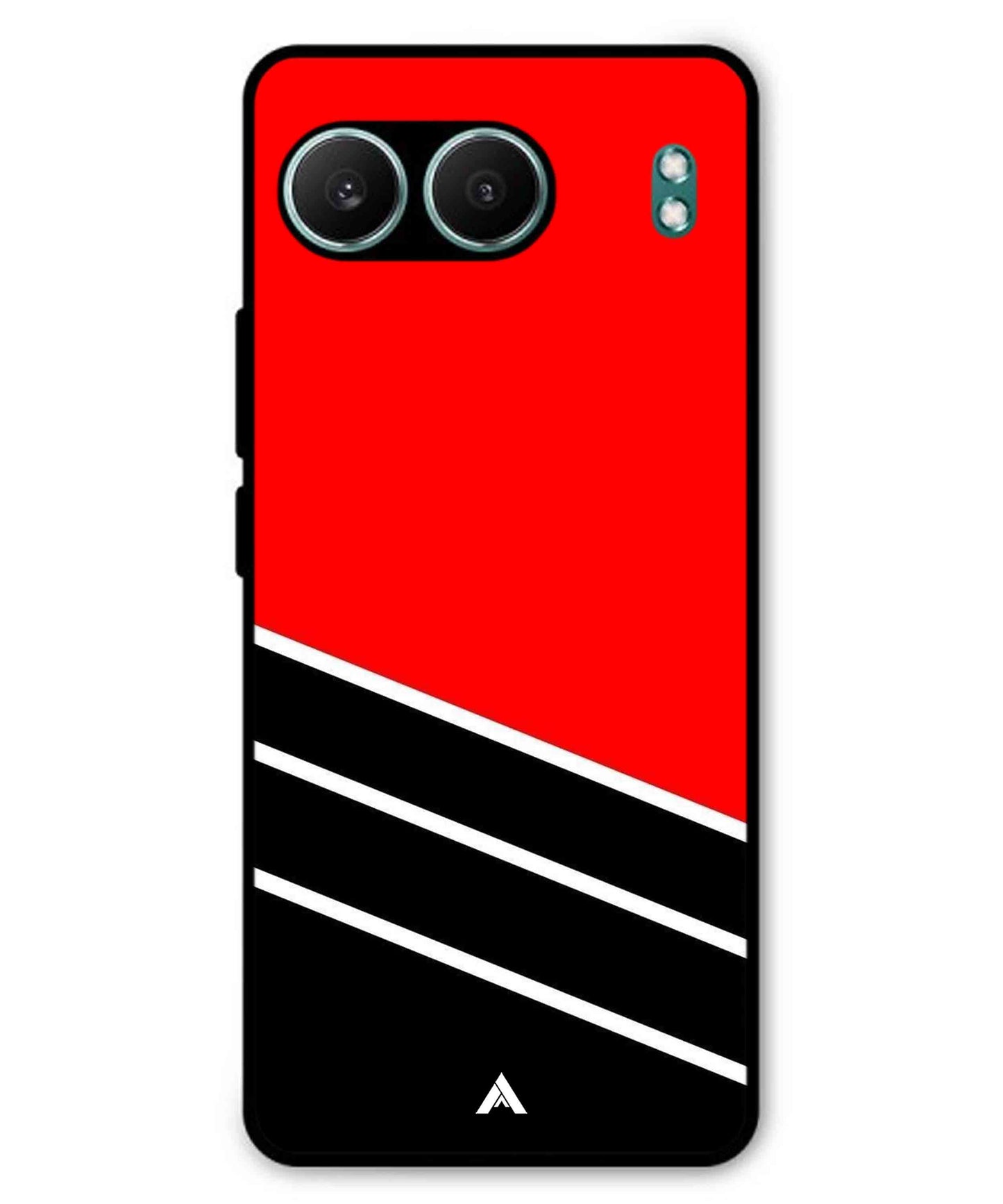 Stripe Pattern 7 Metal Back Cover Phone Case for Oneplus Nord 4