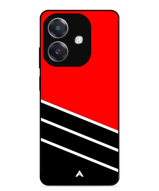 Stripe Pattern 7 Metal Back Cover Phone Case for Oppo A3