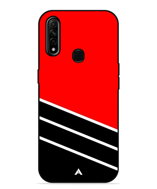 Stripe Pattern 7 Metal Back Cover Phone Case for Oppo A31