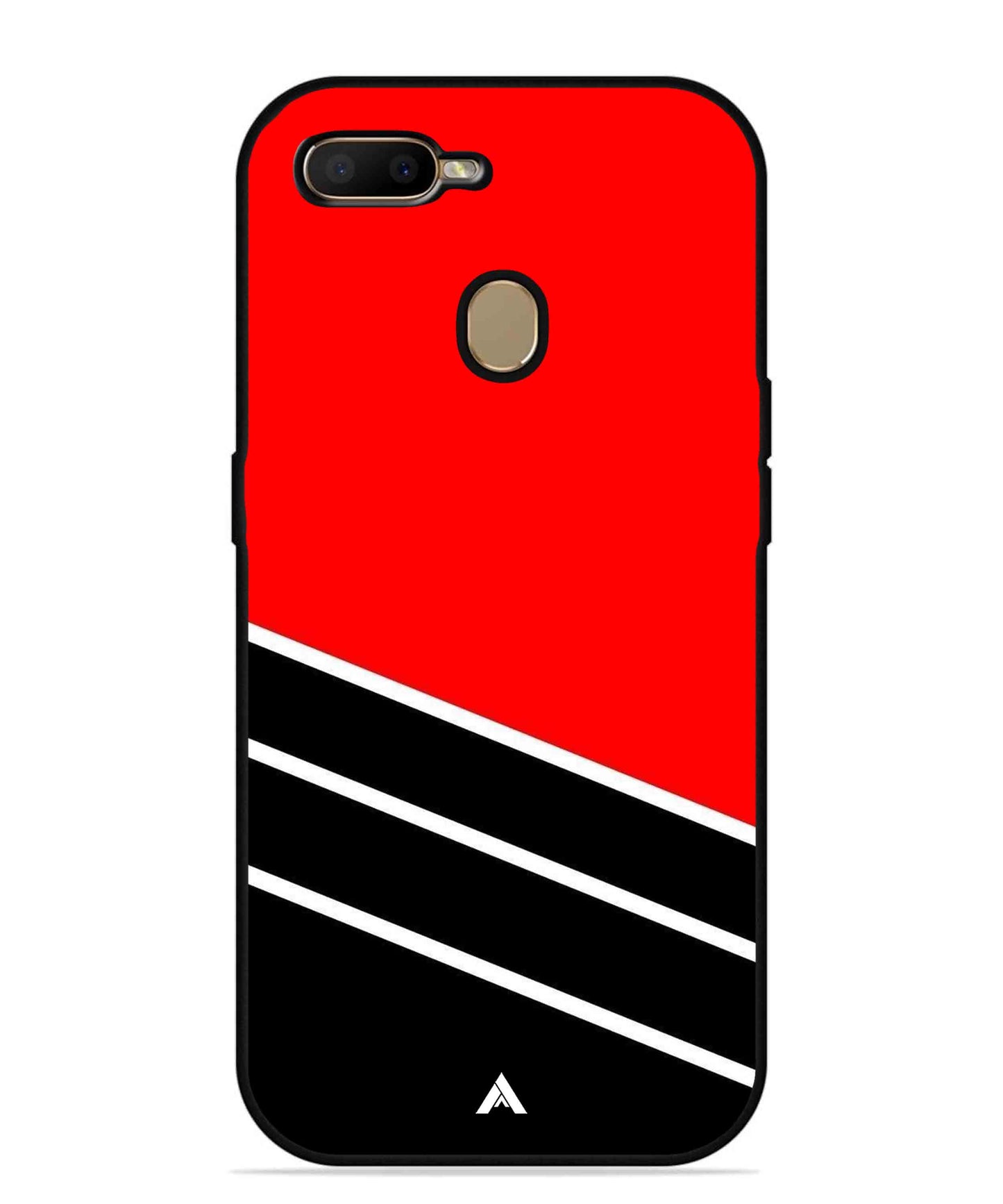 Stripe Pattern 7 Metal Back Cover Phone Case for Oppo A5s