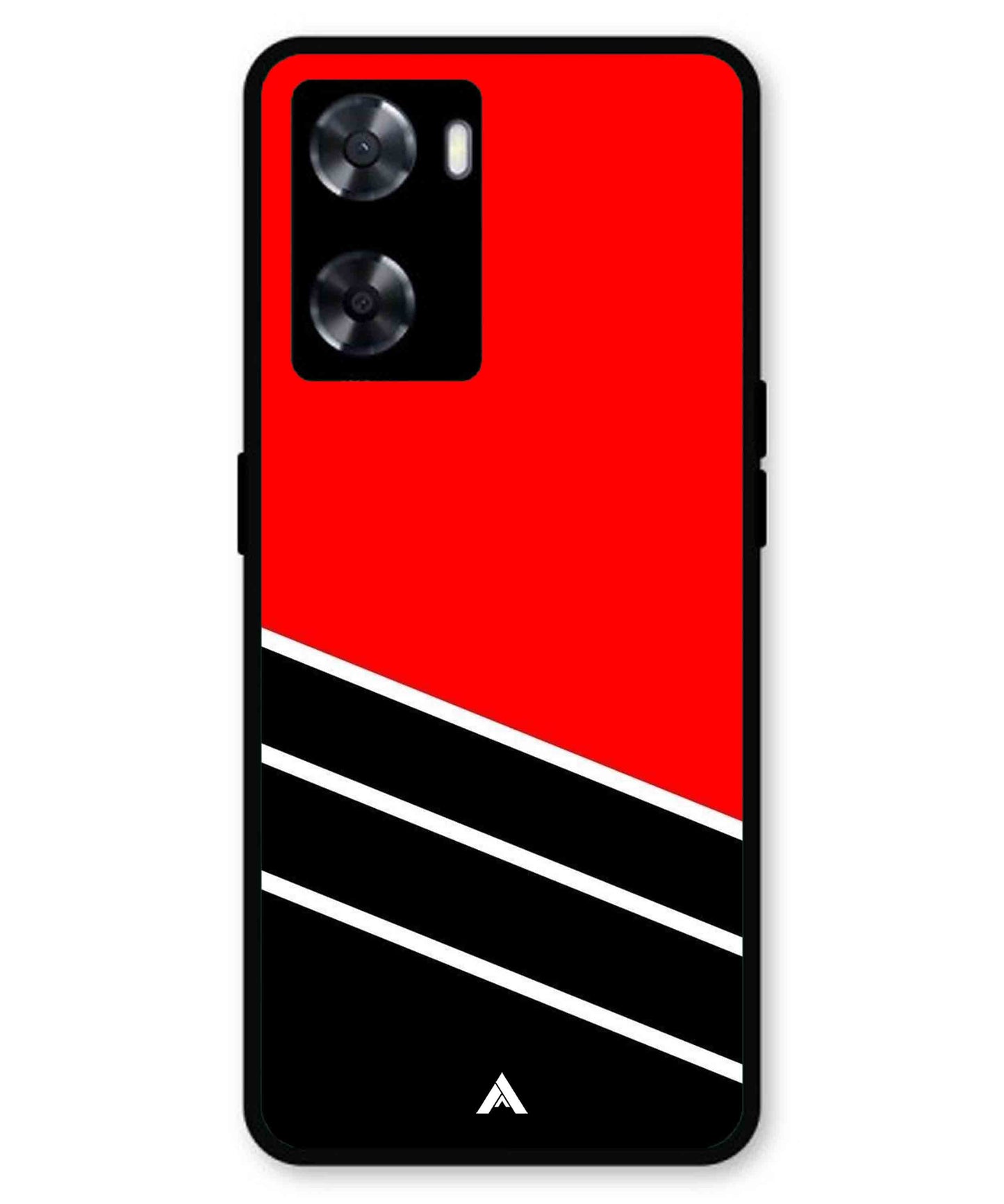 Stripe Pattern 7 Metal Back Cover Phone Case for Oppo A77
