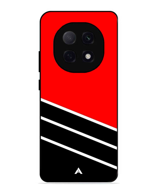 Stripe Pattern 7 Metal Back Cover Phone Case for Oppo F29 Pro