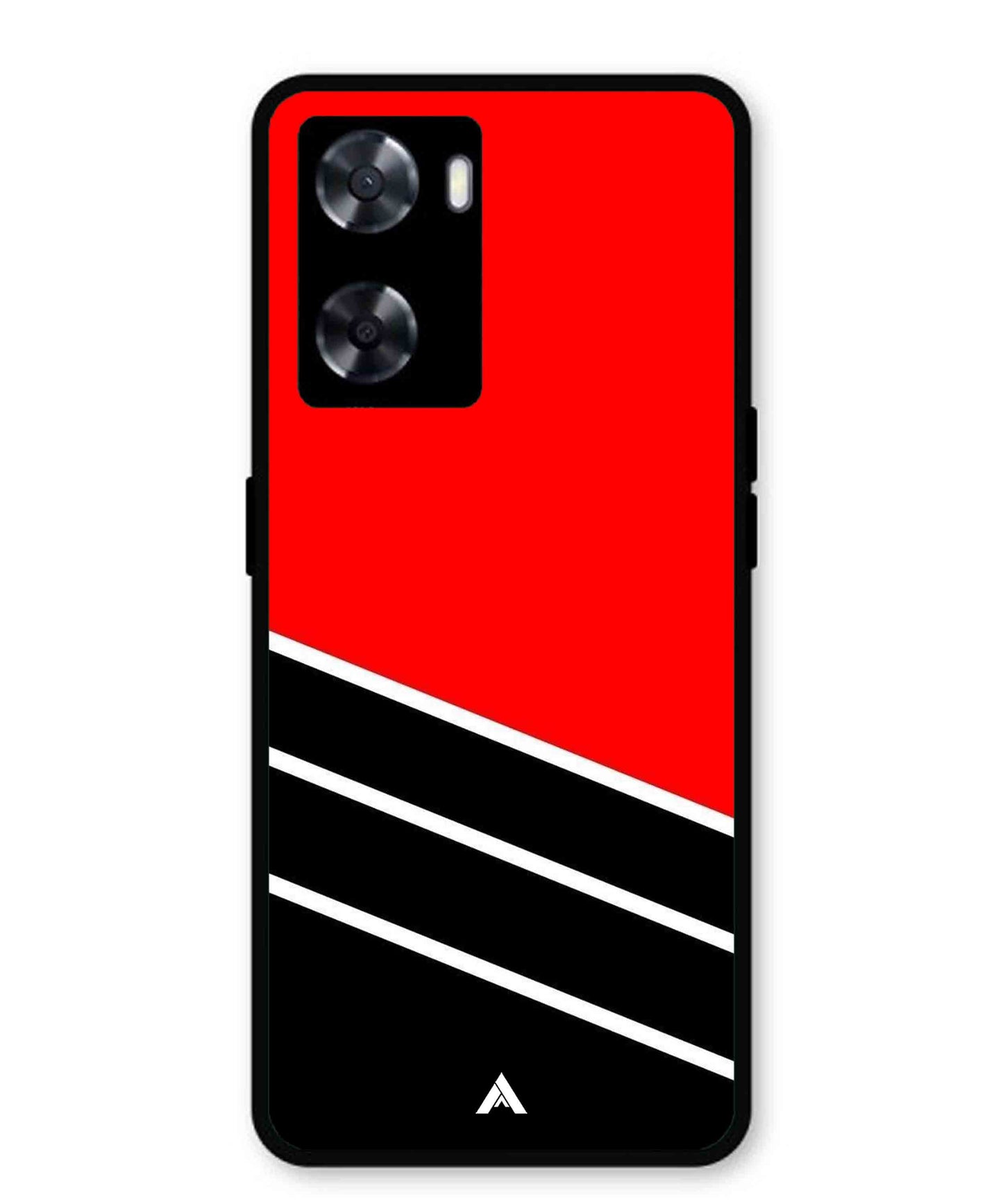 Stripe Pattern 7 Metal Back Cover Phone Case for Oppo K10