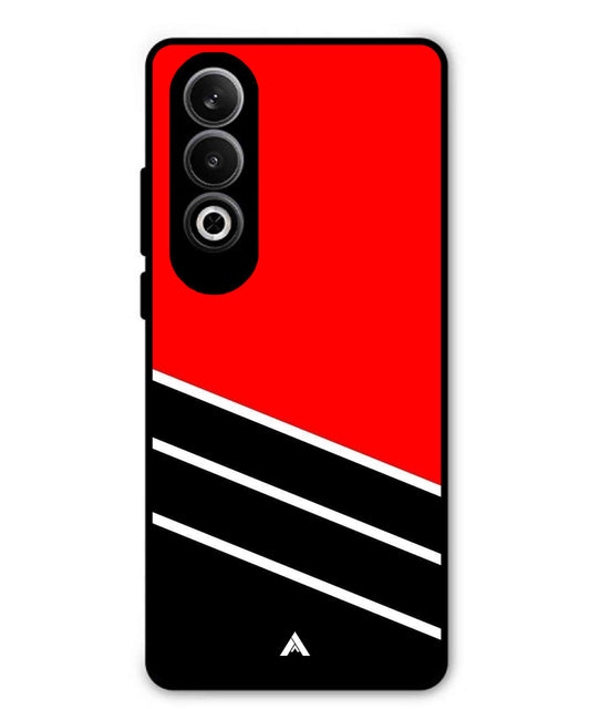Stripe Pattern 7 Metal Back Cover Phone Case for Oppo K12