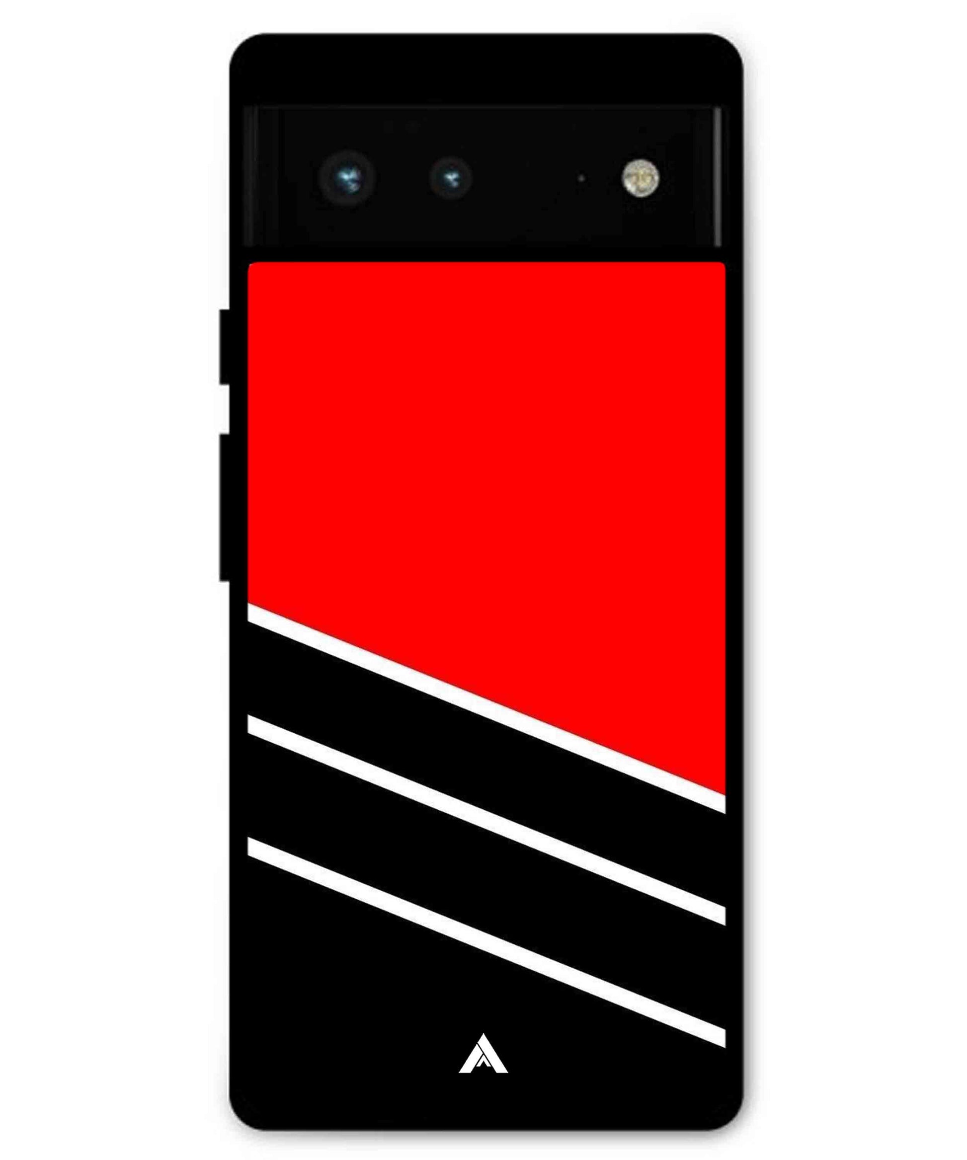 Stripe Pattern 7 Metal Back Cover Phone Case for Pixel 6 Pro