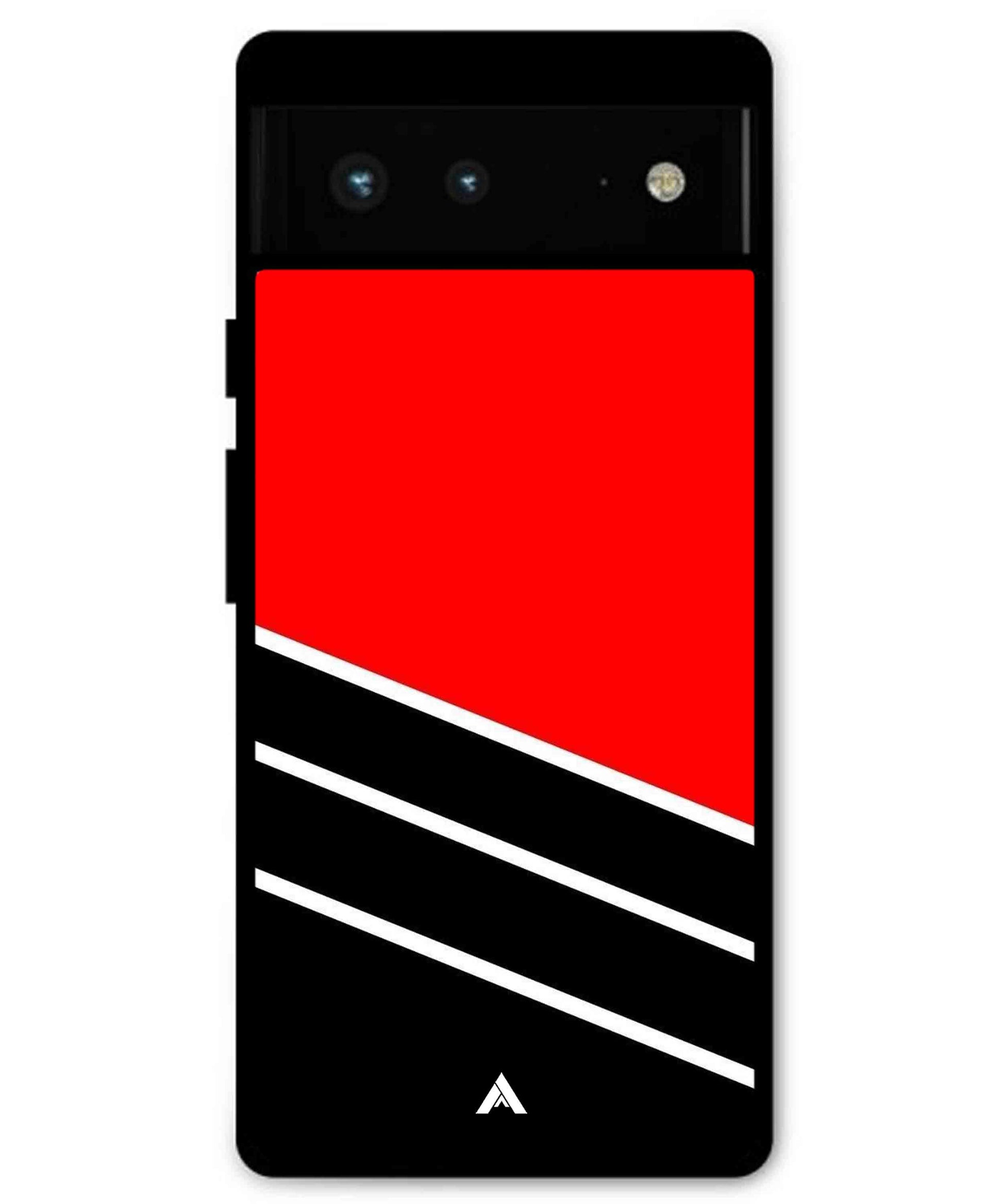 Stripe Pattern 7 Metal Back Cover Phone Case for Pixel 7