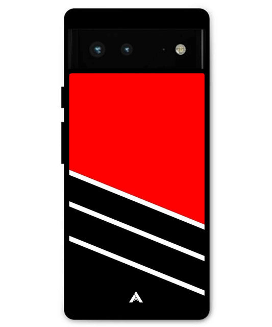 Stripe Pattern 7 Metal Back Cover Phone Case for Pixel 7 Pro