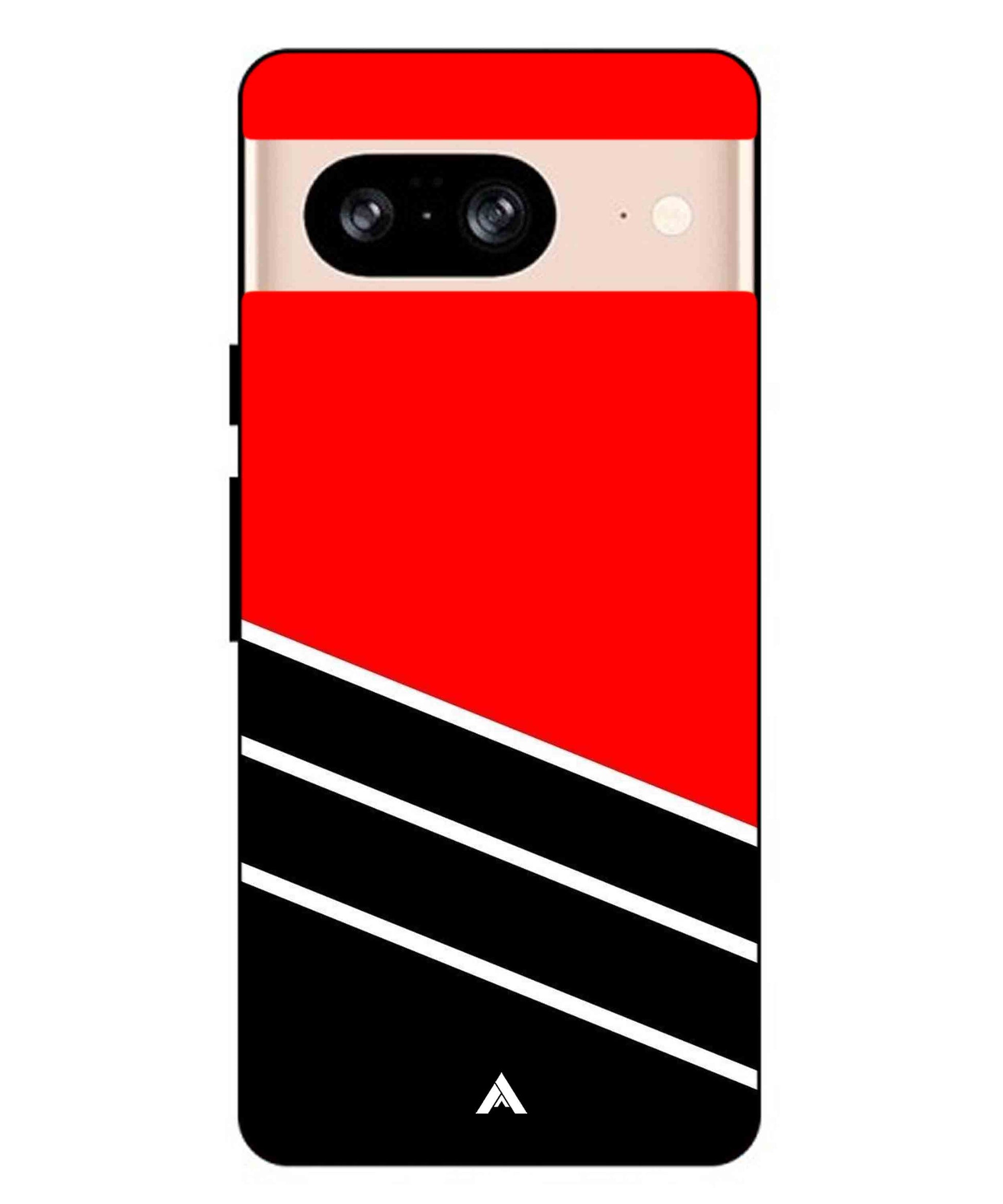 Stripe Pattern 7 Metal Back Cover Phone Case for Pixel 8