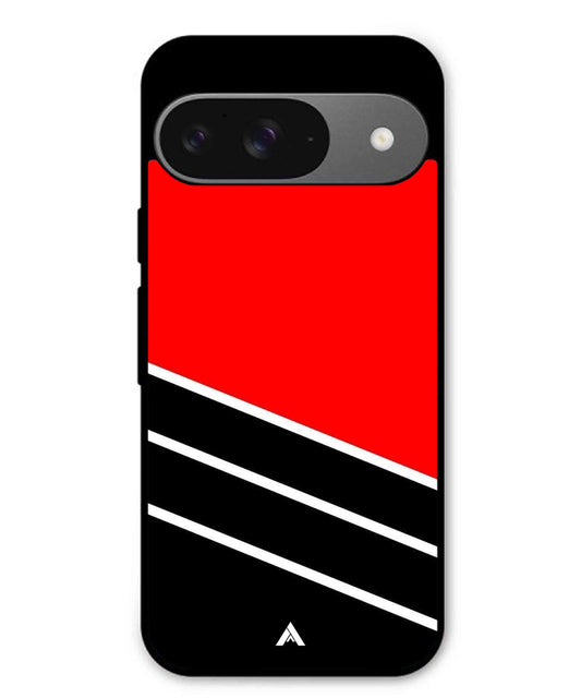 Stripe Pattern 7 Metal Back Cover Phone Case for Pixel 9