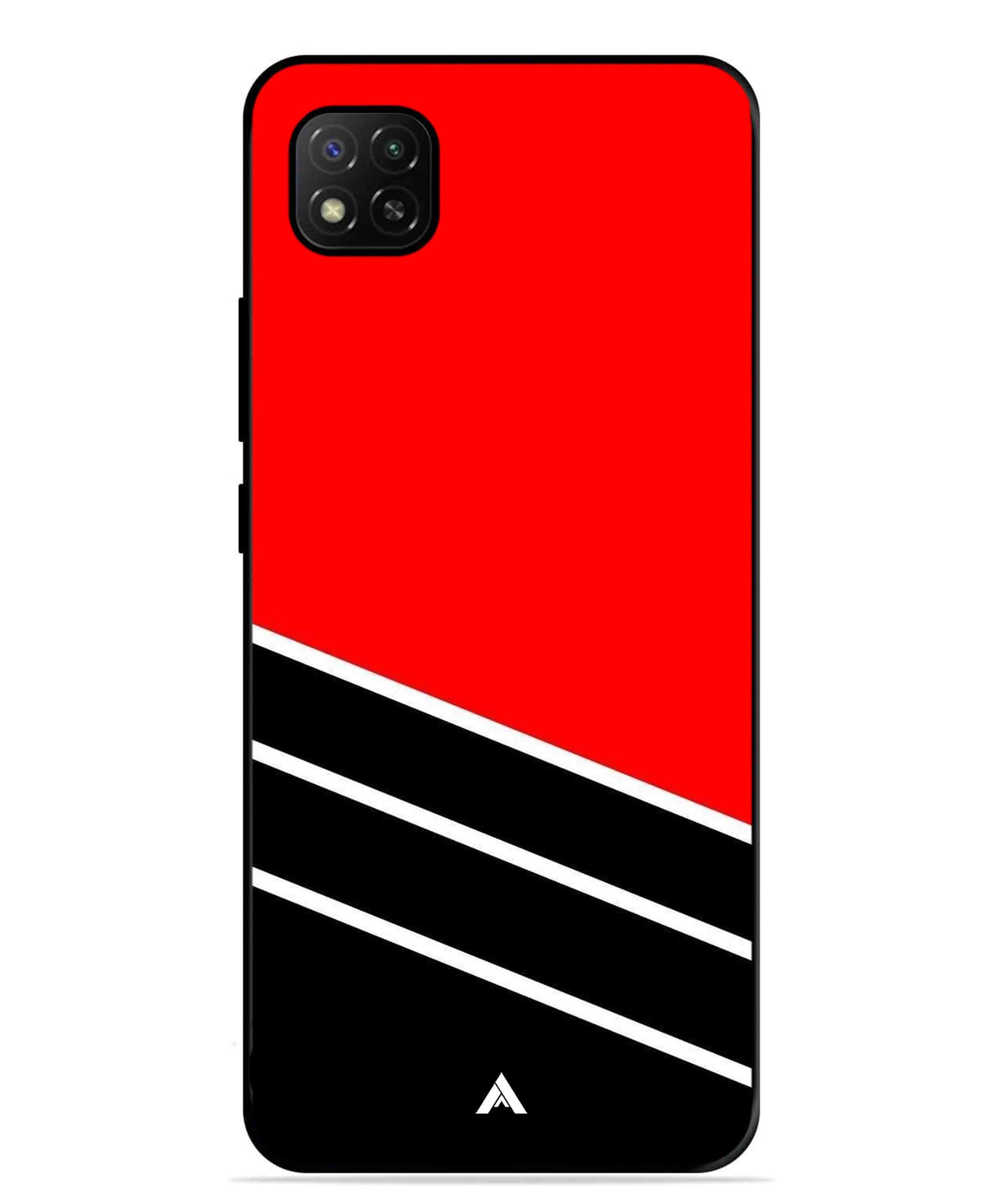 Stripe Pattern 7 Metal Back Cover Phone Case for Poco C31