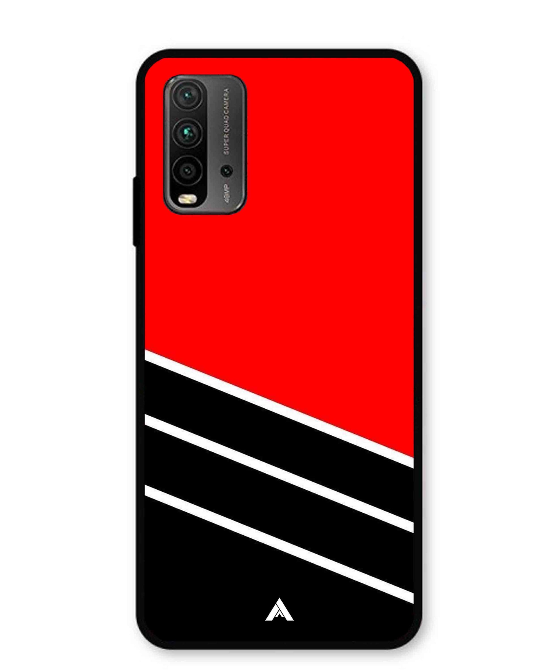 Stripe Pattern 7 Metal Back Cover Phone Case for Poco M3