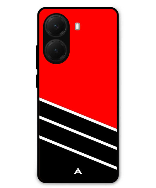 Stripe Pattern 7 Metal Back Cover Phone Case for Poco X7 Pro