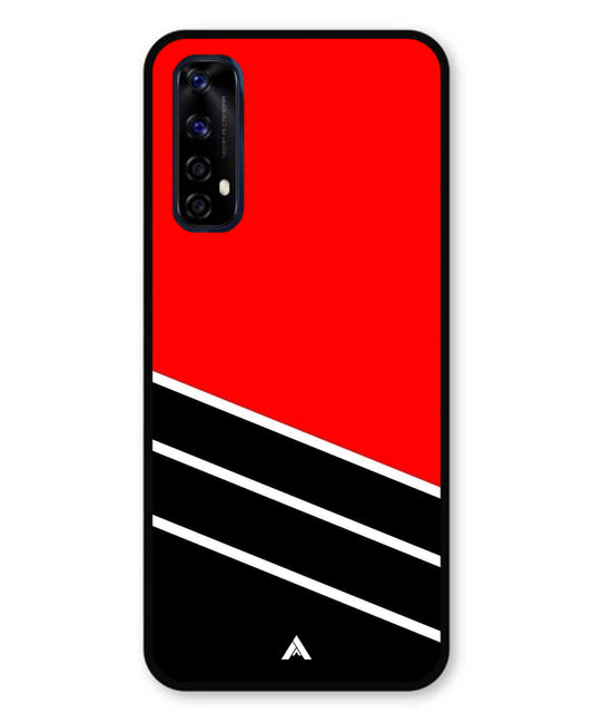 Stripe Pattern 7 Metal Back Cover Phone Case for Realme 7