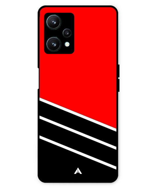 Stripe Pattern 7 Metal Back Cover Phone Case for Realme 9 SE