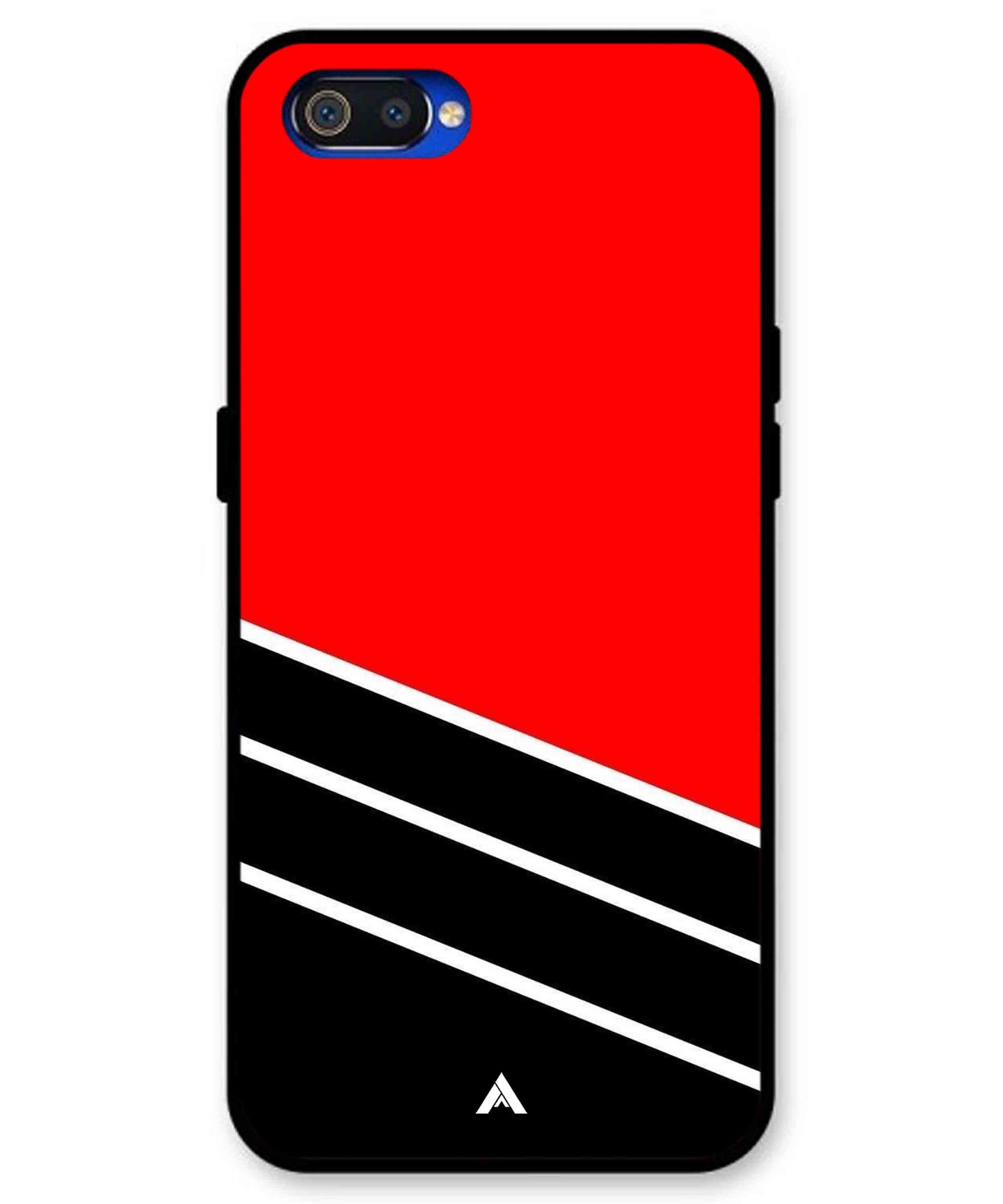 Stripe Pattern 7 Metal Back Cover Phone Case for Realme C2