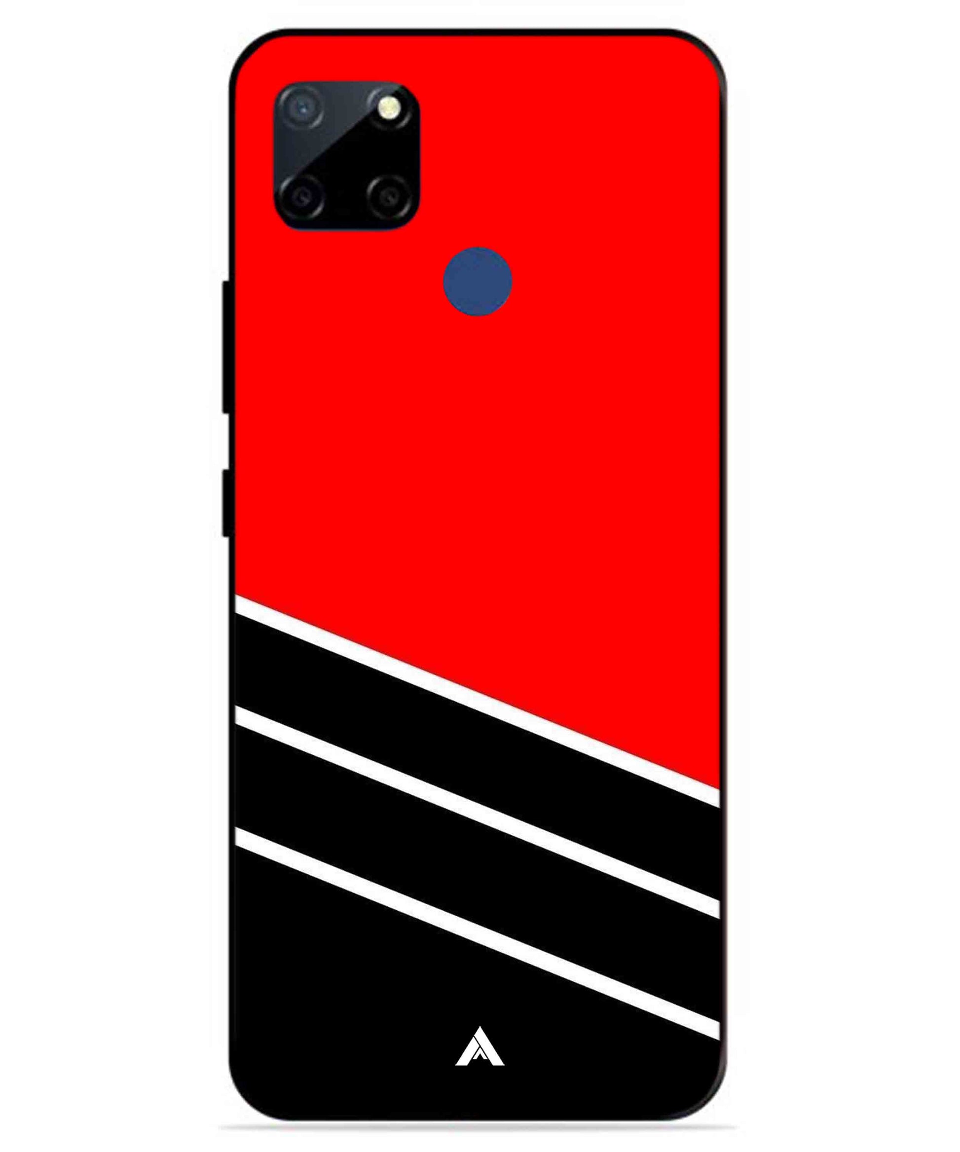 Stripe Pattern 7 Metal Back Cover Phone Case for Realme C23