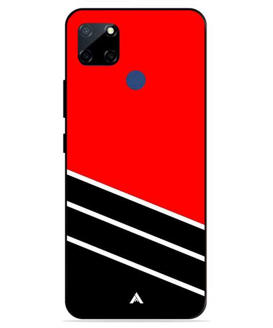 Stripe Pattern 7 Metal Back Cover Phone Case for Realme C23