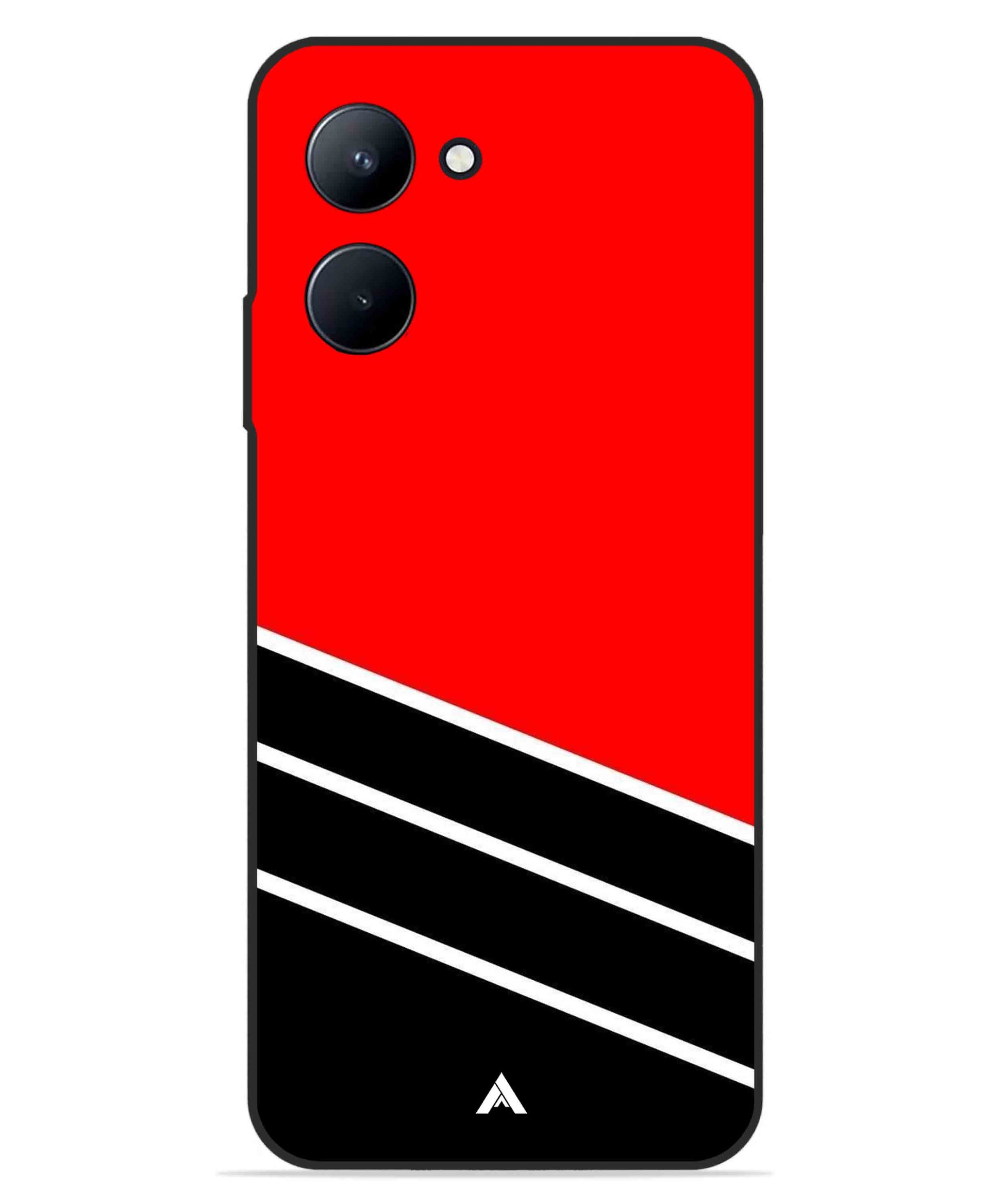 Stripe Pattern 7 Metal Back Cover Phone Case for Realme C33