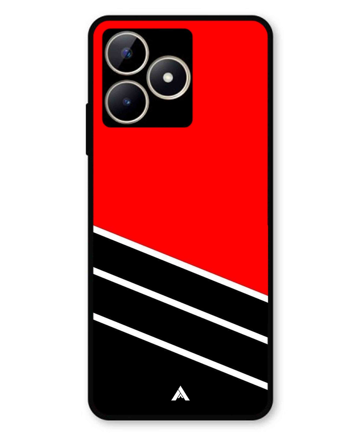 Stripe Pattern 7 Metal Back Cover Phone Case for Realme C53