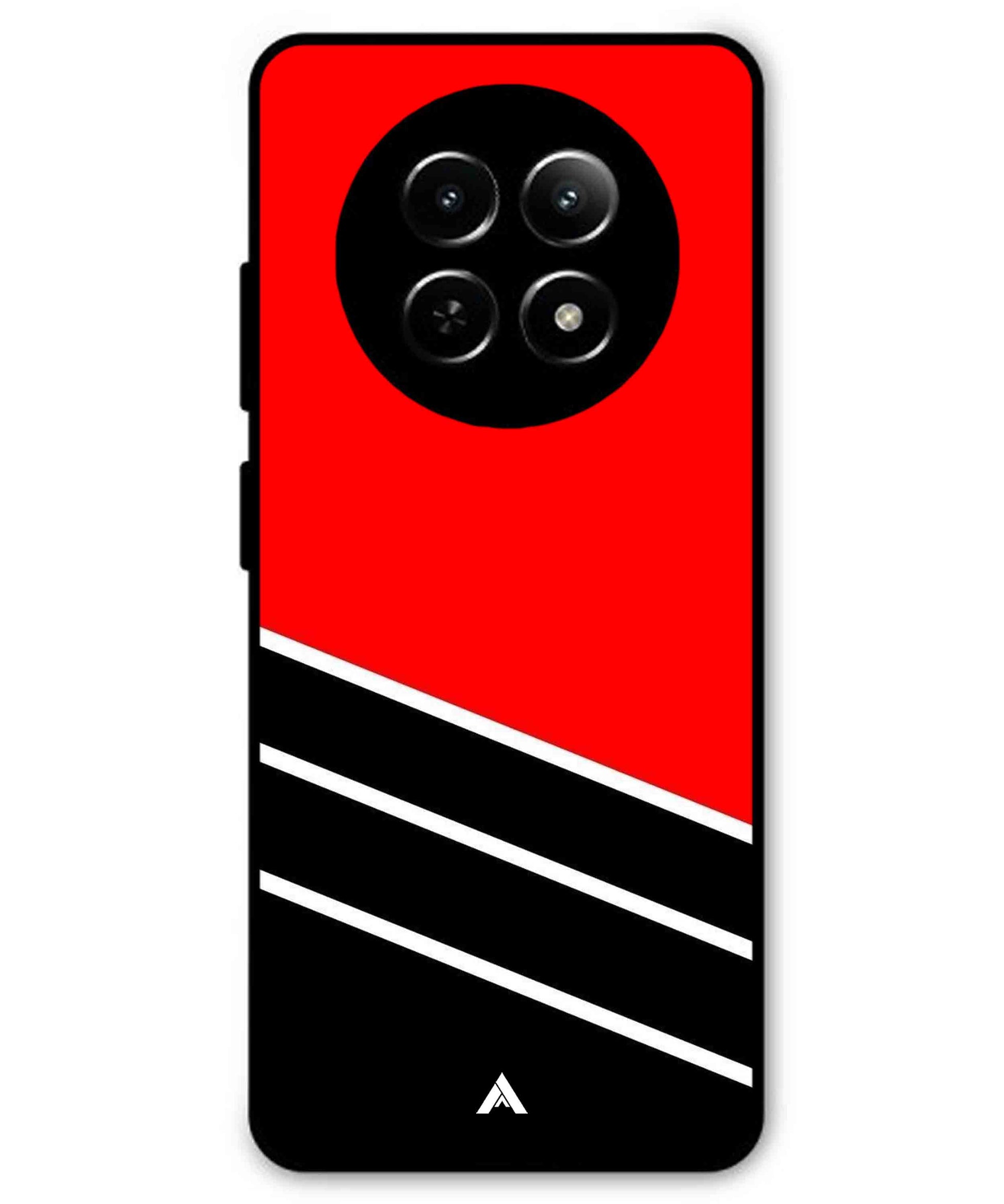 Stripe Pattern 7 Metal Back Cover Phone Case for Realme C65