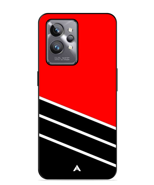 Stripe Pattern 7 Metal Back Cover Phone Case for Realme GT 2 Pro