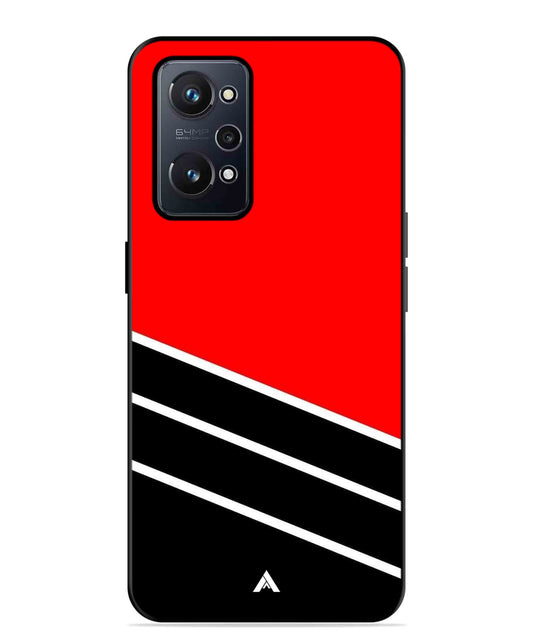 Stripe Pattern 7 Metal Back Cover Phone Case for Realme GT Neo 2