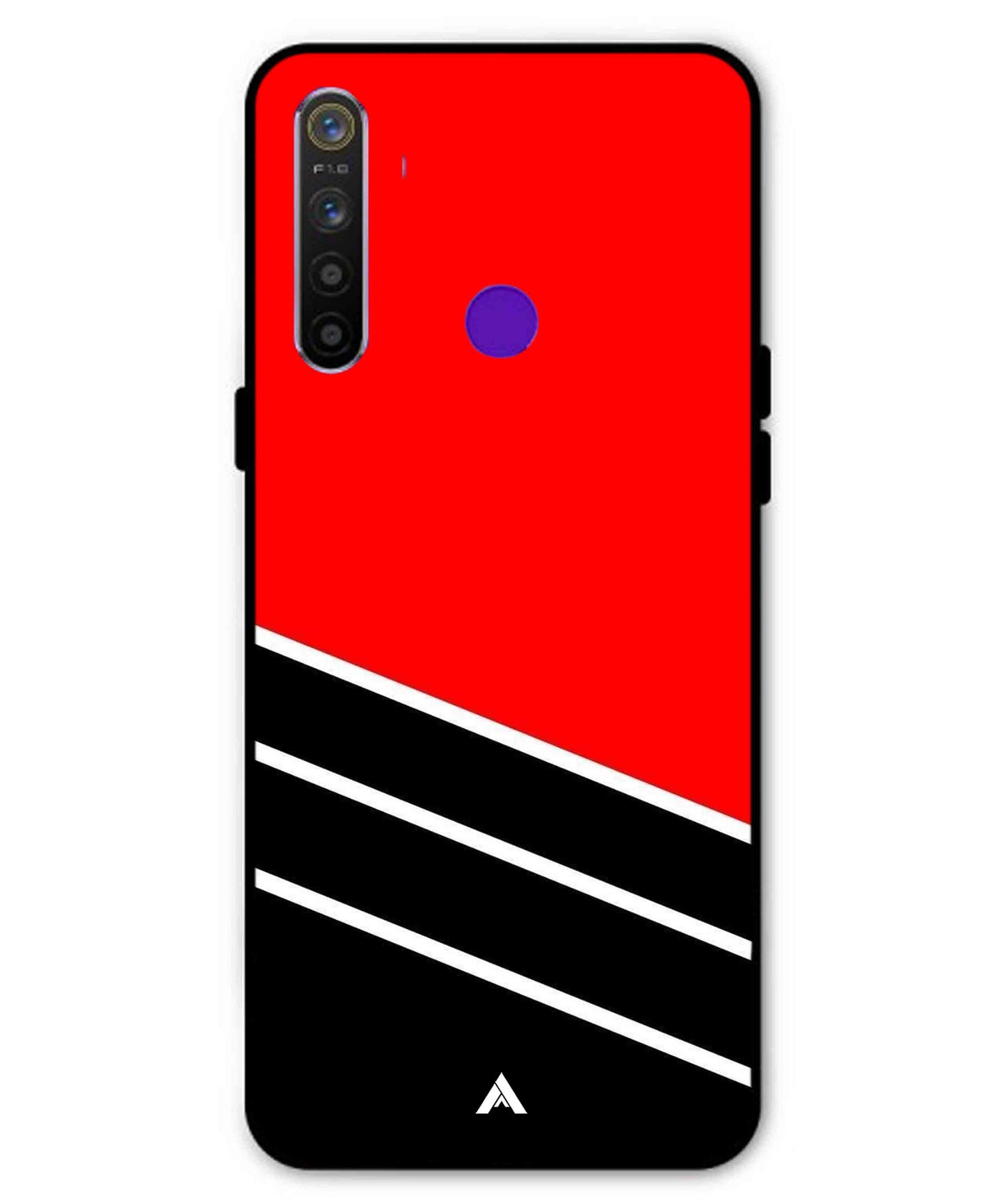 Stripe Pattern 7 Metal Back Cover Phone Case for Realme Narzo 10