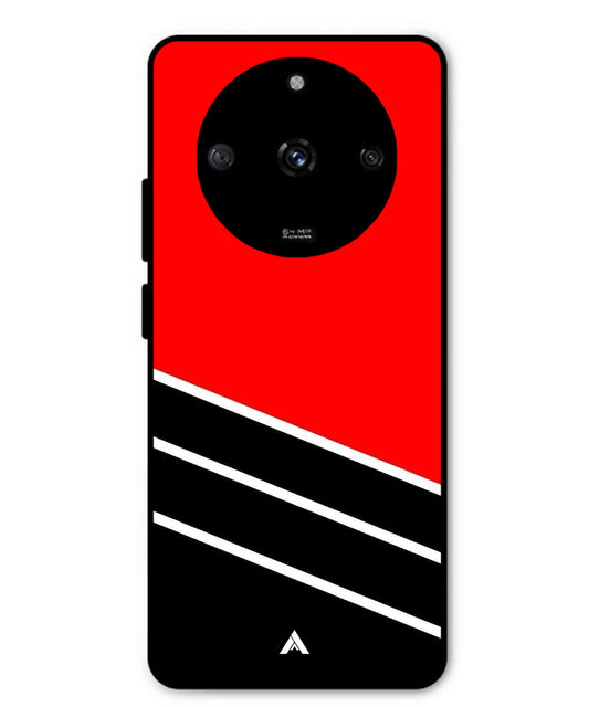 Stripe Pattern 7 Metal Back Cover Phone Case for Realme Narzo 60