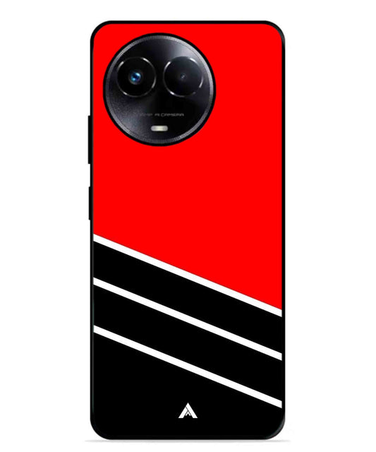 Stripe Pattern 7 Metal Back Cover Phone Case for Realme Narzo 60X 352e101d-427e-4201-a336-a0041e8843c7