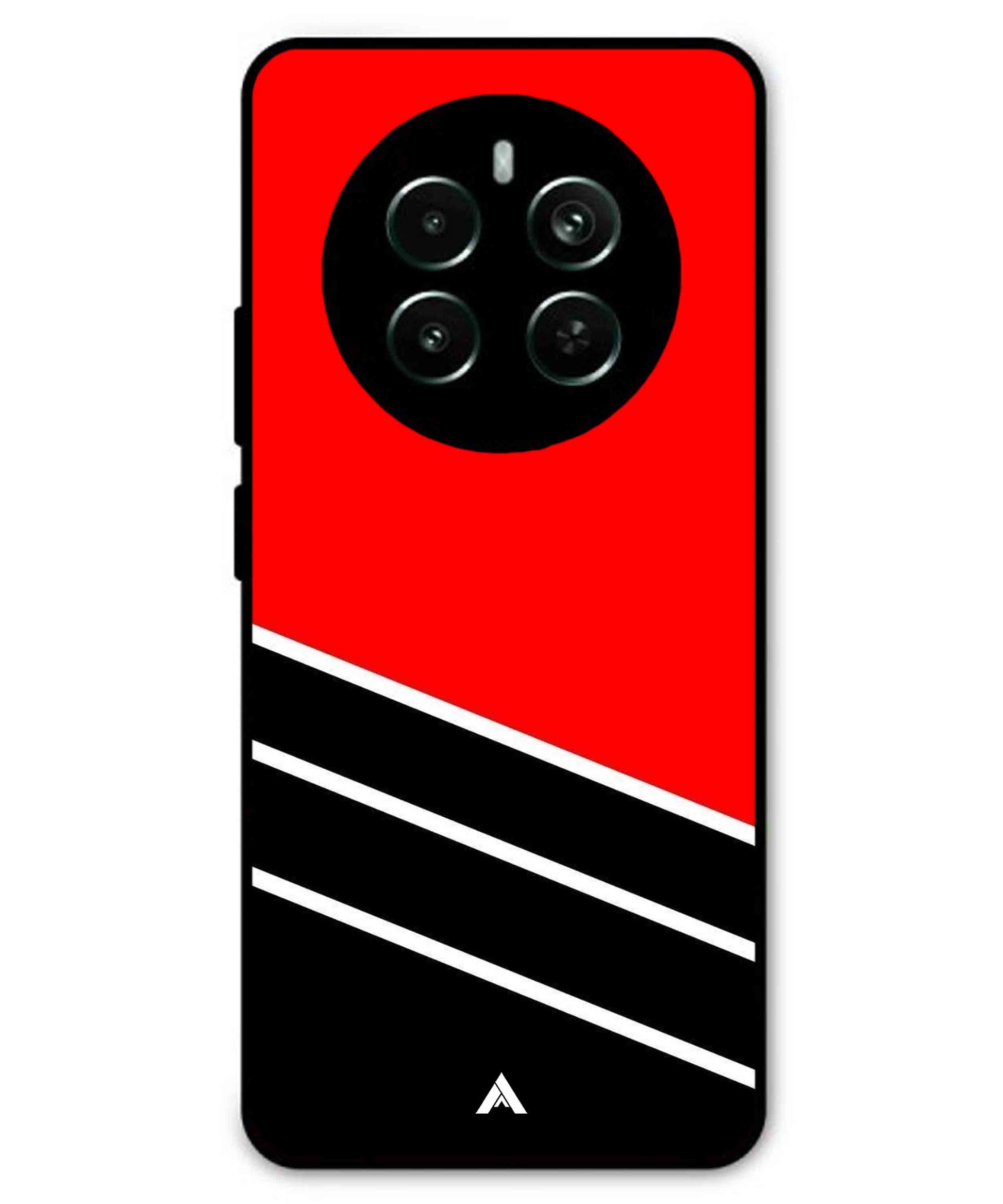 Stripe Pattern 7 Metal Back Cover Phone Case for Realme P1