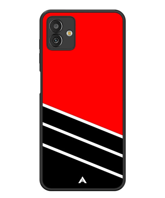 Stripe Pattern 7 Metal Back Cover Phone Case for Samsugn Galaxy M13 5G